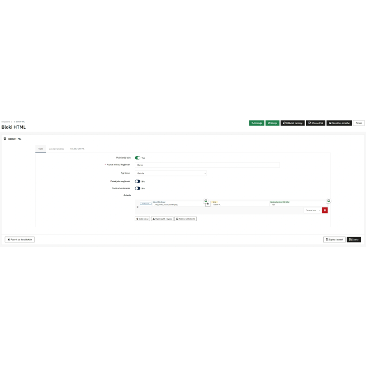 Bloki HTML PrestaShop | Zaawansowany system zarządzania zawartością