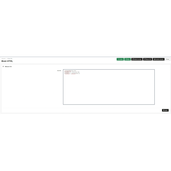 Bloki HTML PrestaShop | Zaawansowany system zarządzania zawartością