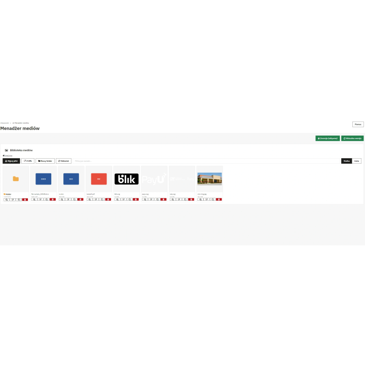 Menadżer mediów | Moduły PrestaShop